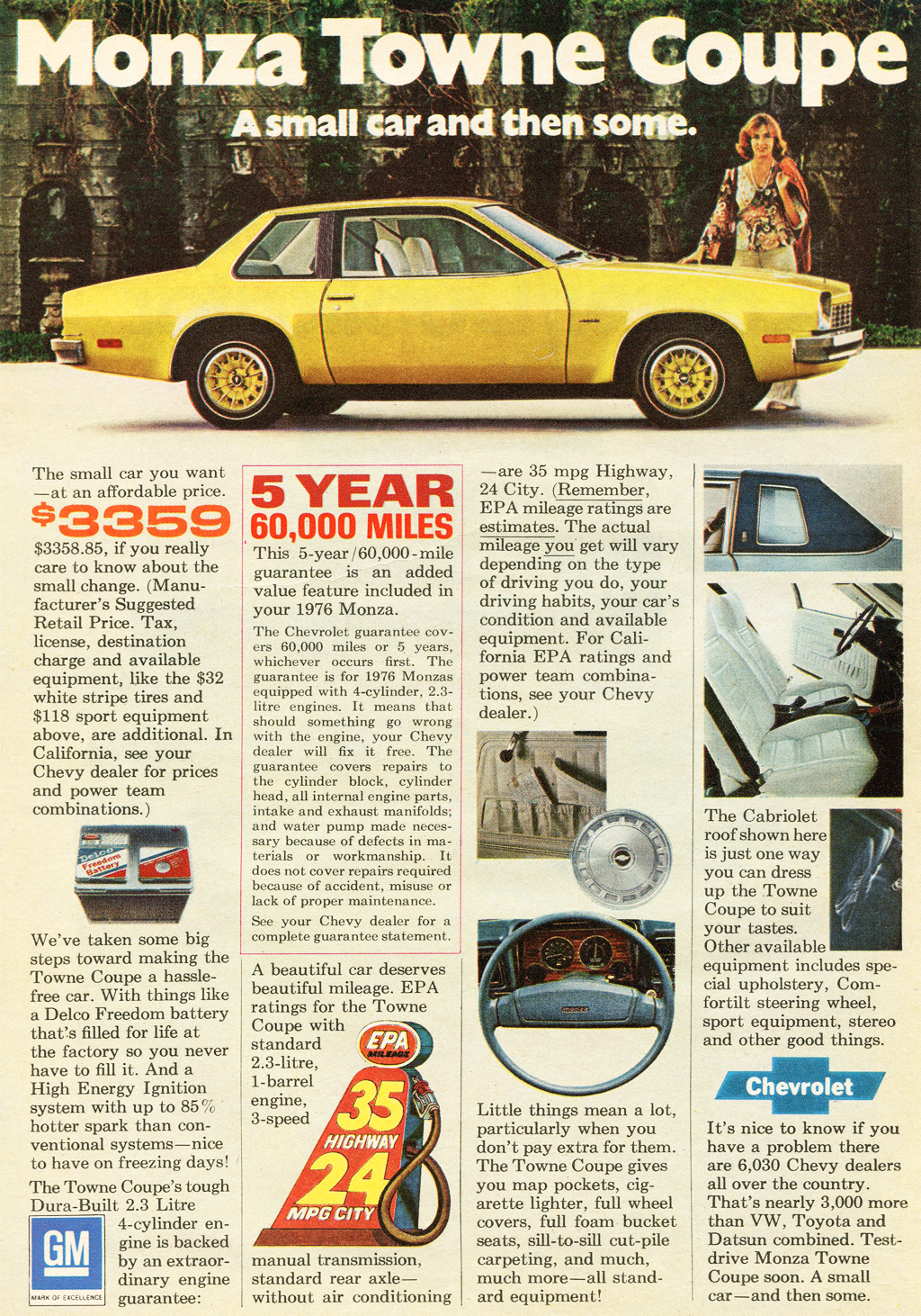 1976 Chevrolet Monza Towne Coupe 2